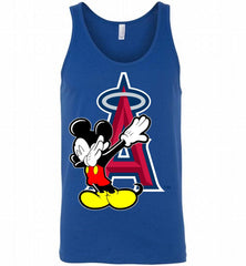 Disney Mickey Mouse Dabbing Los Angeles Angels Tank - zezetee