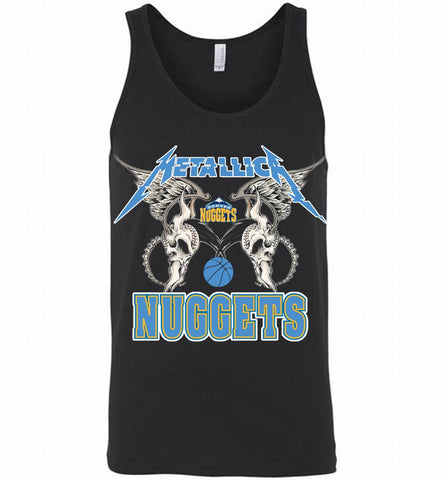 Metallica Denver Nuggets Logo Tank - zezetee
