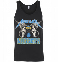 Metallica Denver Nuggets Logo Tank - zezetee