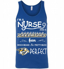 I'M A Nurse And A Nashville Predators Fans Gift Tank - zezetee