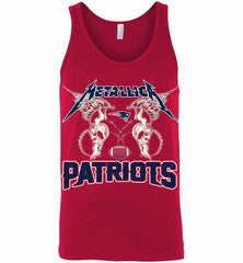 Metallica New England Patriots Logo Tank - zezetee