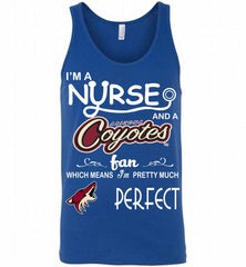 I'M A Nurse And A Arizona Coyotes Fans Gift Tank - zezetee