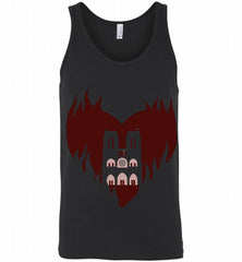 My heart is burning for Notre Dame Tank - zezetee