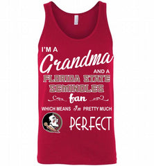 I'M A Grandma And A Florida State Seminoles Fan Tank - zezetee