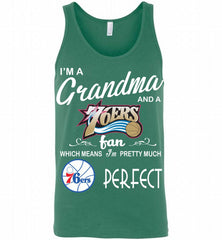 I'M A Grandma And A Philadelphia 76ers Fans Perfect Tank - zezetee