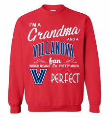 I'M A Grandma And A Villanova Wildcats Fan Crewneck Sweatshirt - zezetee