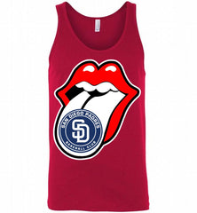 San Diego Padres  x The Rolling Stones Logo Tank - zezetee