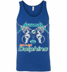 Metallica Miami Dolphins Logo Tank - zezetee