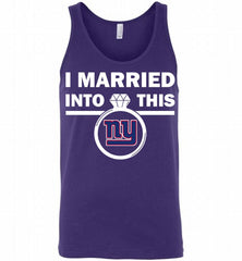 I MARRIED INTO THIS NFL New York Giants Fans Gift Tank - zezetee
