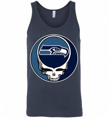 Seattle Seahawks Grateful Dead Logo Band Tank - zezetee