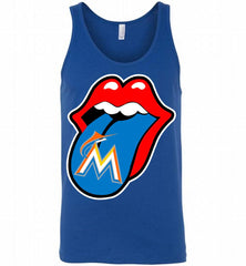 Miami Marlins  x The Rolling Stones Logo Tank - zezetee