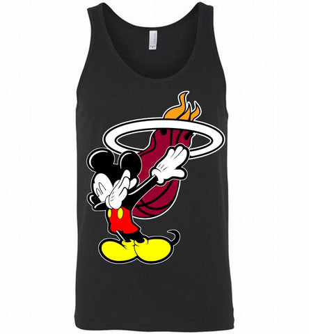 Disney Mickey Mouse Dabbing Miami Heat Tank - zezetee