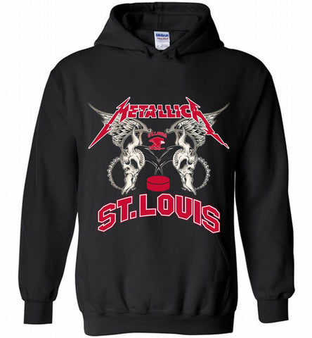 Metallica St Louis Eagles Logo Hoodie - zezetee