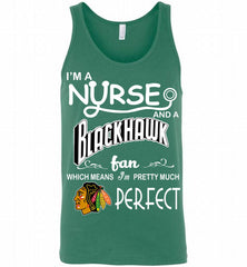 I'M A Nurse And A Chicago Blackhawks Fans Gift Tank - zezetee