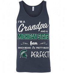 I'M A Grandpa And A Michigan State Spartans Fan Tank - zezetee