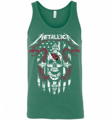 Metallica Snake Skull Arizona Cardinals Logo Tank - zezetee