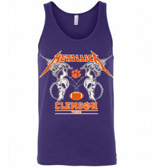 Metallica Clemson Tigers Logo Tank - zezetee