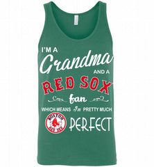 I'M A Grandma And A Boston Red Sox Fans Gift Tank - zezetee