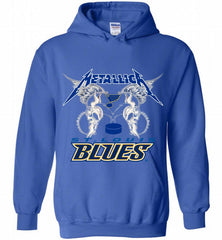 Metallica St Louis Blues Logo Hoodie - zezetee