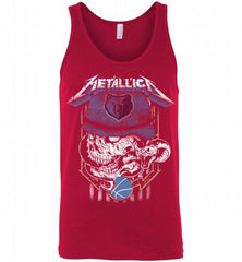 Metallica Skull Snake Memphis Grizzlies Tank - zezetee