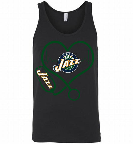 Nurse Heartbeat Love Utah Jazz Tank - zezetee