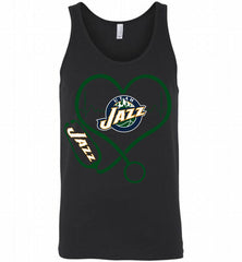 Nurse Heartbeat Love Utah Jazz Tank - zezetee
