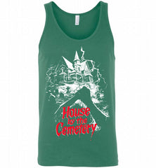 HOUSE by the CEMETARY silk screened lucio fulci SCREENPRINTED zombie horror Tank - zezetee