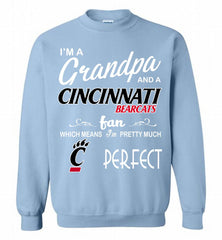 I'M A Grandpa And A Cincinnati Bearcats Fan Crewneck Sweatshirt - zezetee