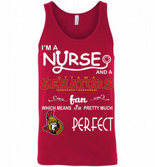 I'M A Nurse And A Ottawa Senators Fans Gift Tank - zezetee