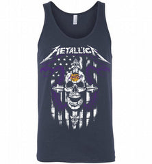 Metallica Snake Skull Los Angeles Lakers Logo Tank - zezetee