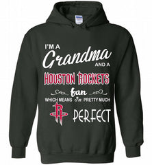 I'M A Grandma And A Houston Rockets Fans Perfect Hoodie - zezetee