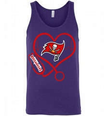 Nurse Heartbeat Tampa Bay Buccaneers Tank - zezetee