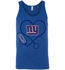 Nurse Heartbeat New York Giants Tank - zezetee
