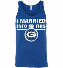I MARRIED INTO THIS NFL Green Bay Packers Fans Gift Tank - zezetee