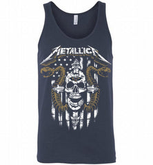 Metallica Snake Skull New Orleans Pelicans Logo Tank - zezetee