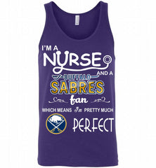 I'M A Nurse And A Buffalo Sabres Fans Gift Tank - zezetee