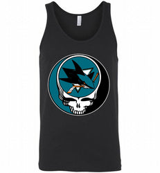 NHL TEAM SAN JOSE SHARKS X GRATEFUL DEAD LOGO BAND Tank