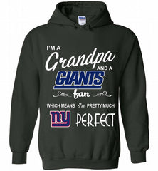 I'M A Grandpa And A New York Giants Pretty Much Perfect Hoodie - zezetee