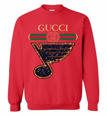 Gucci St Louis Blues Logo Crewneck Sweatshirt - zezetee