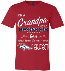I'M A Grandpa And A Denver Broncos Pretty Much Perfect Canvas USA - zezetee