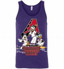 Mickey Goofy Donald Arizona Diamondbacks Teams Tank - zezetee