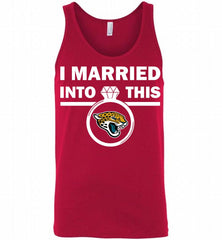 I MARRIED INTO THIS NFL Jacksonville Jaguars Fans Gift Tank - zezetee