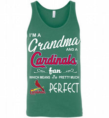 I'M A Grandma And A St Louis Cardinals Fans Gift Tank - zezetee