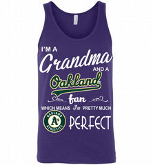 I'M A Grandma And A Oakland Athletics Fans Gift Tank - zezetee