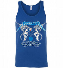 Metallica Oklahoma City Thunder Logo Tank - zezetee
