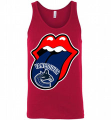 Vancouver Canucks  x The Rolling Stones Logo Tank - zezetee