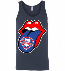 Philadelphia Phillies  x The Rolling Stones Logo Tank - zezetee