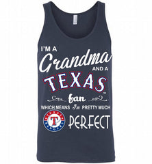 I'M A Grandma And A Texas Rangers Fans Gift Tank - zezetee