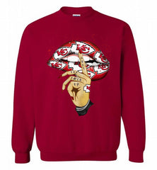 NFL Kansas City Chiefs Lip Shut The Fuck Up Crewneck Sweatshirt - zezetee
