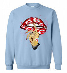 MLB Cincinnati Reds Lip Shut The Fuck Up Crewneck Sweatshirt - zezetee